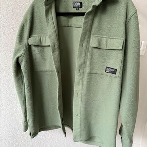 Unisex Green Fleece Jacket